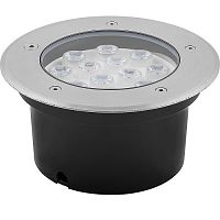 Светильник тротуарный (грунтовый) Feron SP4114 220В 12Вт х12LED 950Лм 2700К IP67 180х180 картинка 